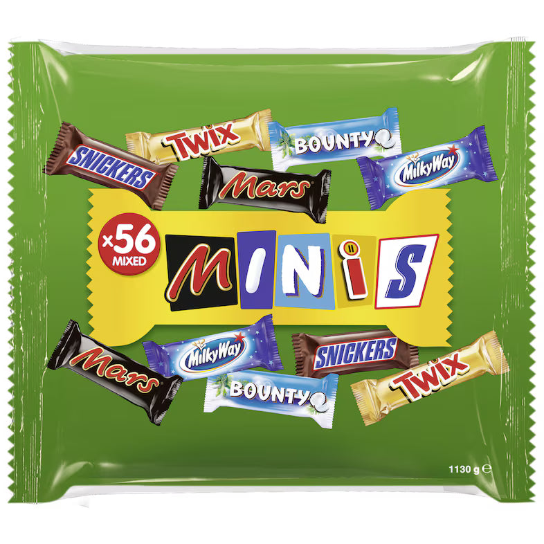 Minis Schoko Riegel Mixed Tasche - Beutel - 1,13 kg
